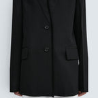 Raw lapel jacket