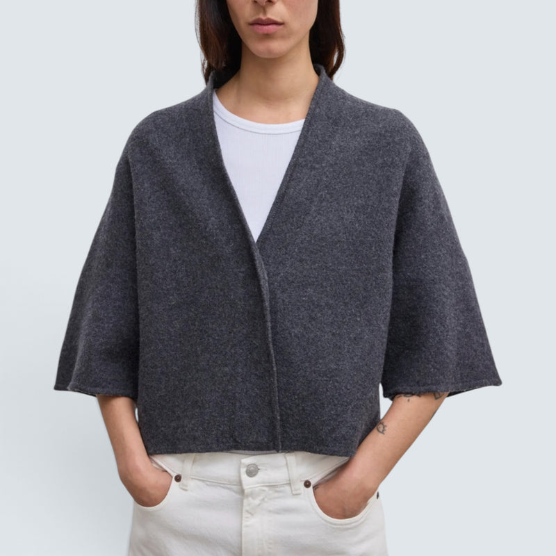 Short Wool Cardigan