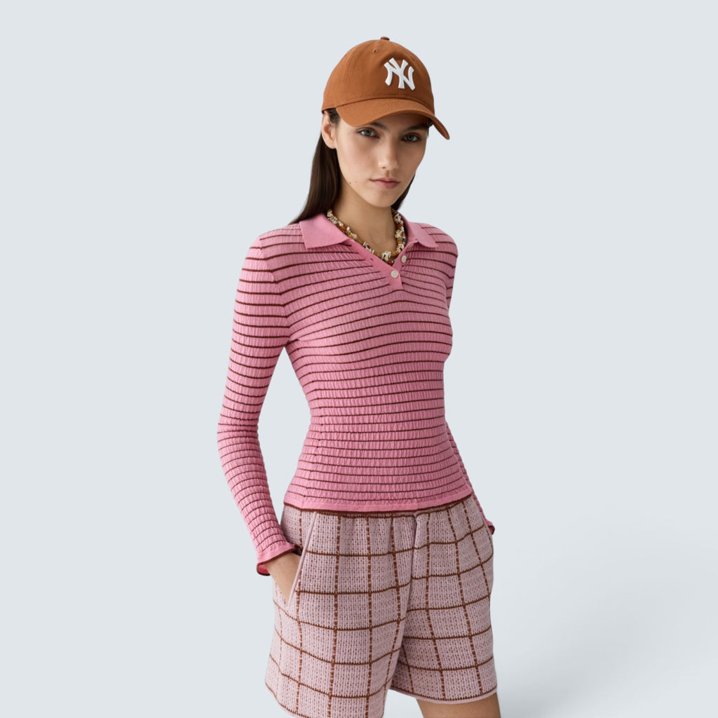 Polo SMOCKED L/S SHRUNKEN
