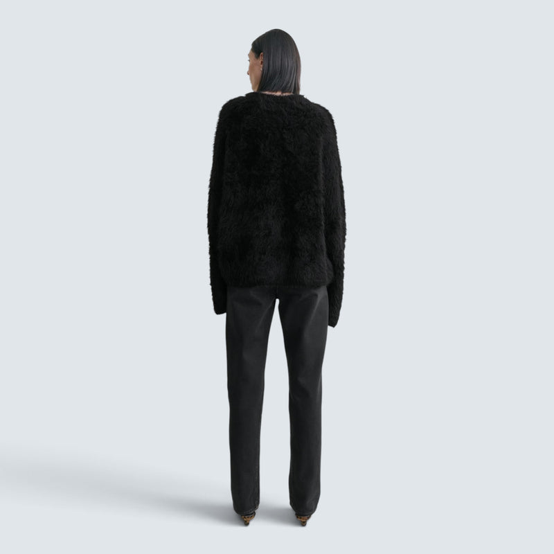 Boxy alpaca knit