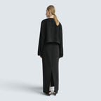 Cropped sablé blouse