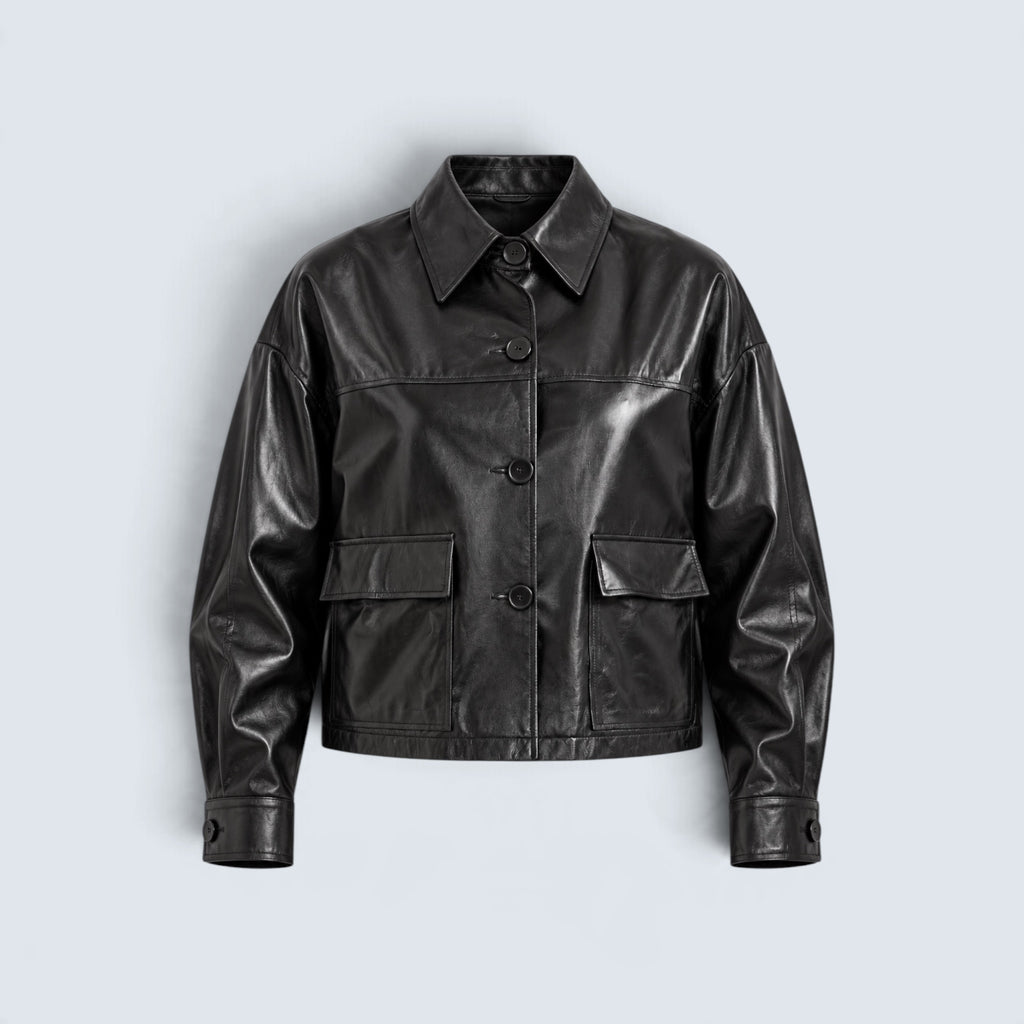Lederjacke PARGAS PLUM