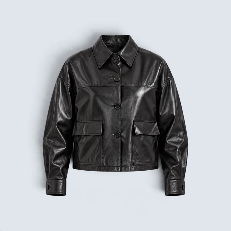 Lederjacke PARGAS PLUM