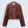 Lederjacke Broken Shine