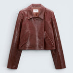 Lederjacke Broken Shine