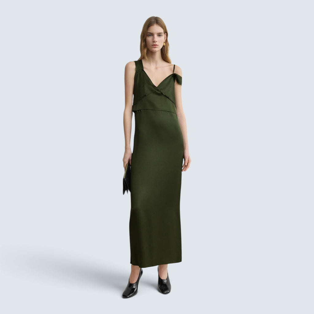 V-neck slip dress