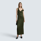 V-neck slip dress