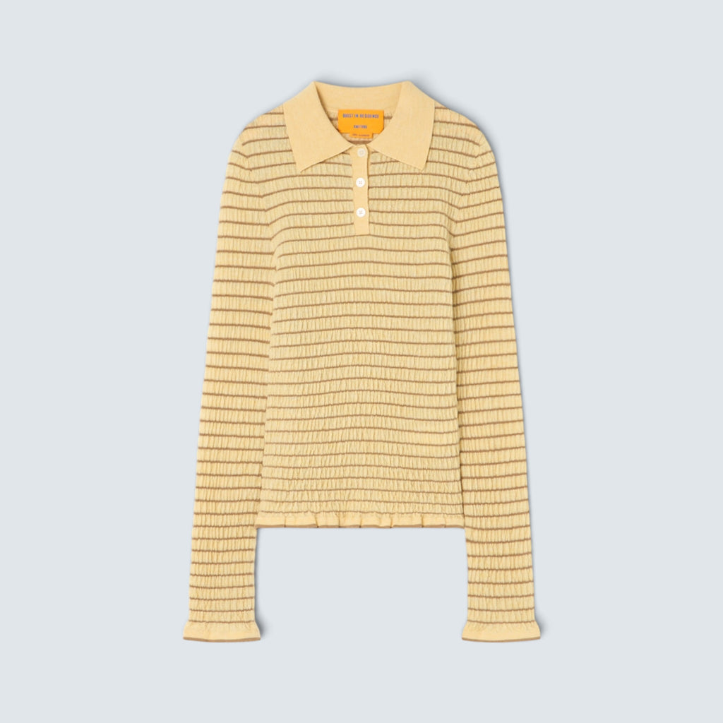 Polo SMOCKED L/S SHRUNKEN