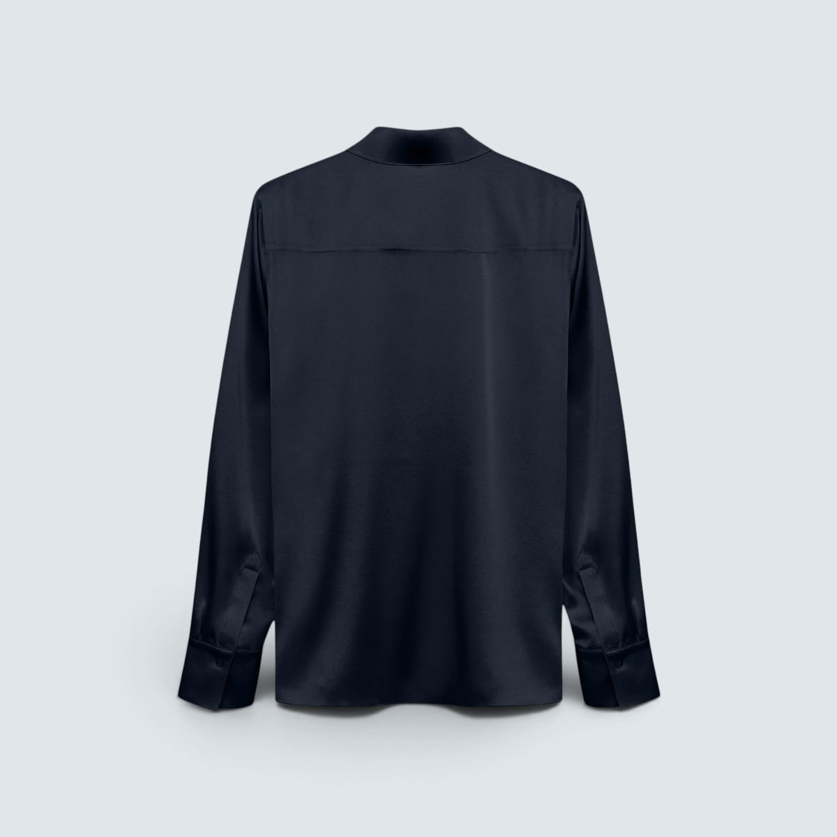 Dorothee Schumacher Seidenbluse SENSE OF SHINE in Dunkelblau, Ansicht 2