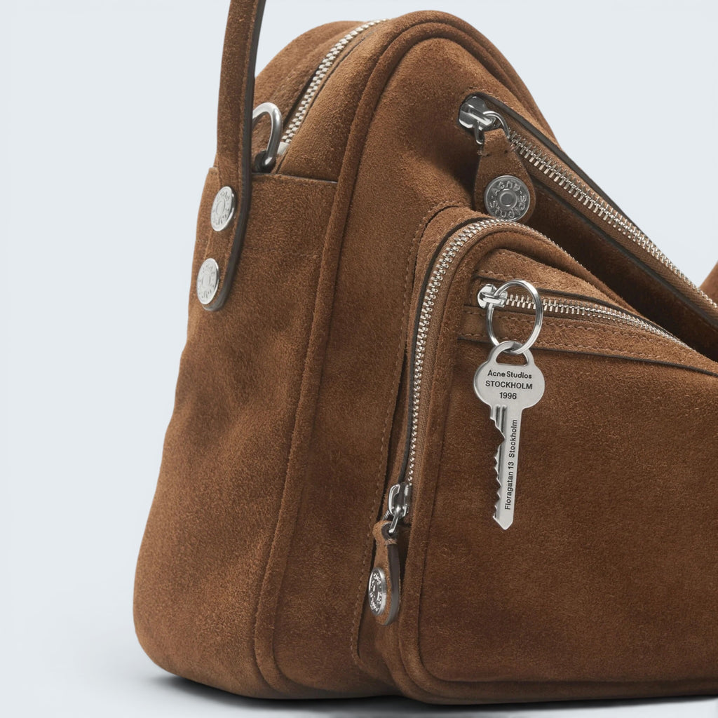 Schultertasche Camero Camera Suede V