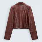 Lederjacke Broken Shine
