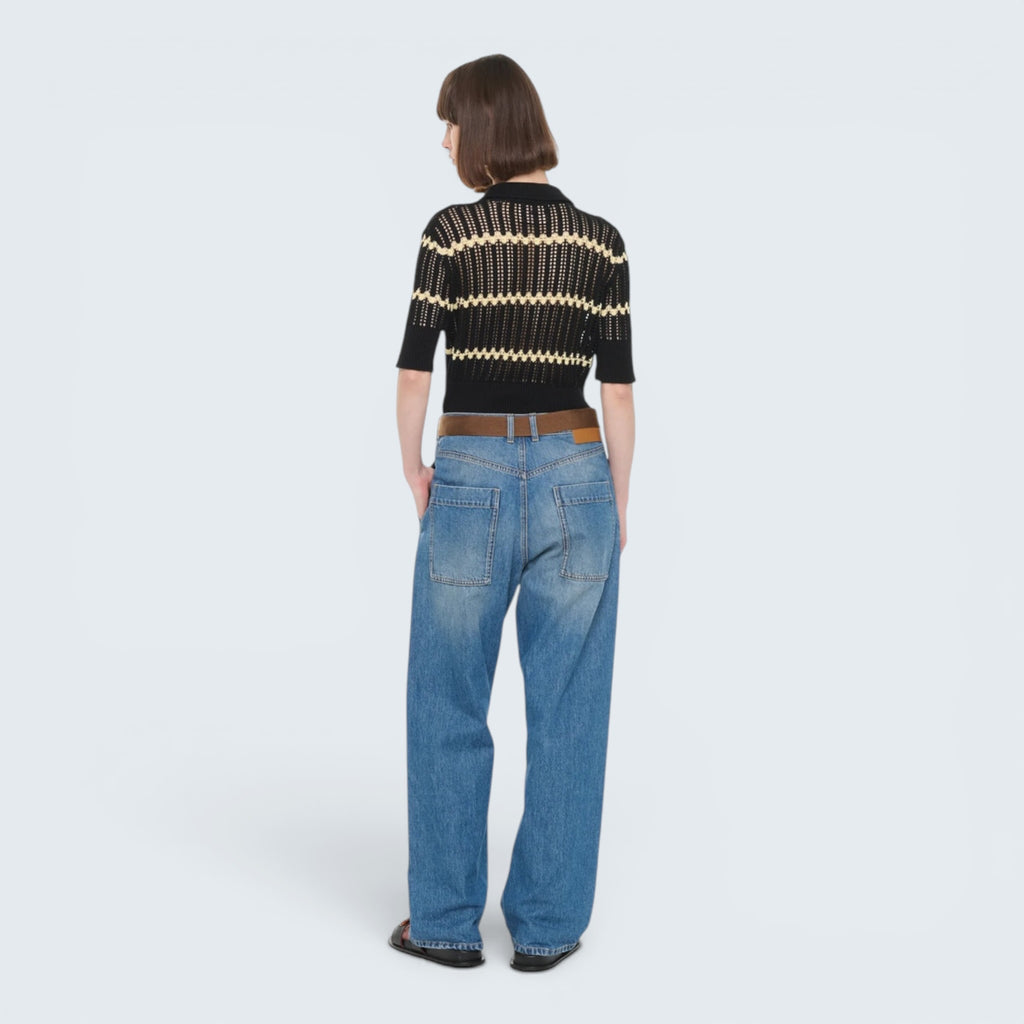 Jeans mit Gürtel