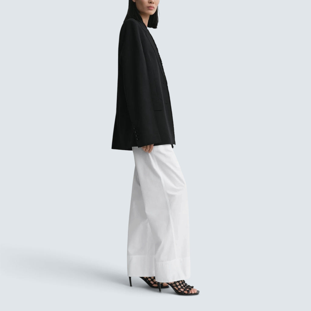 Raw lapel jacket