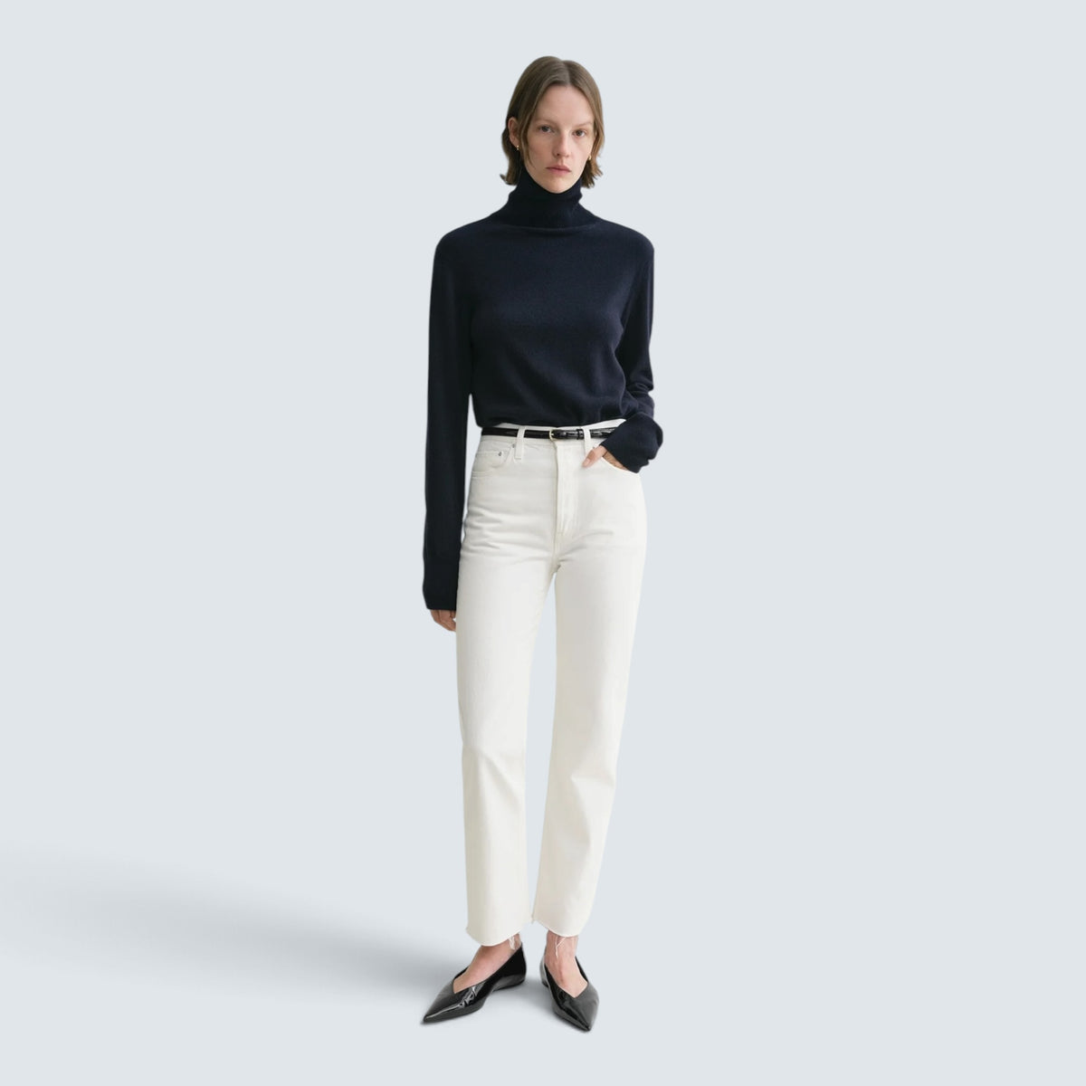 Classic cut denim weiß